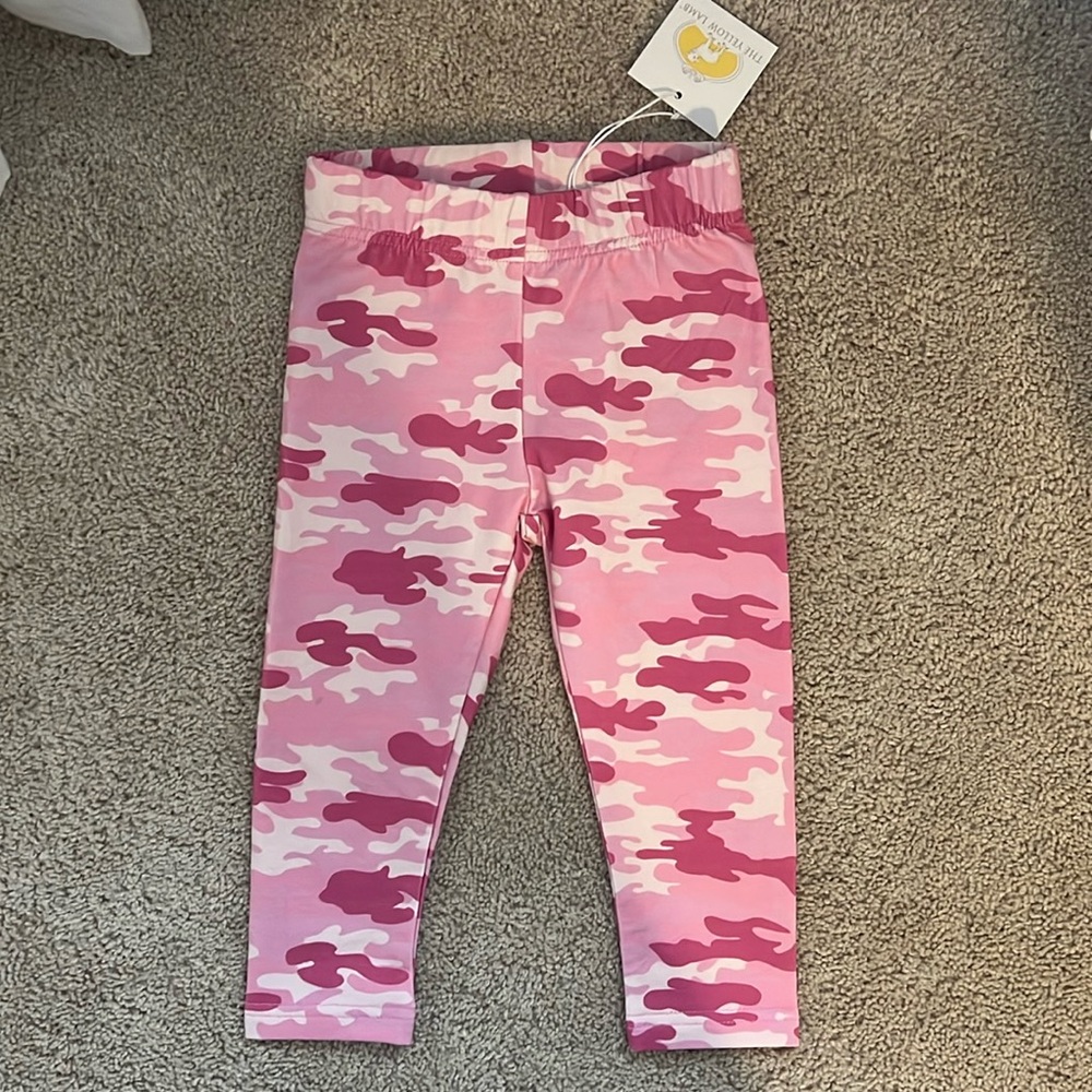 2T The Yellow Lamb pink camo cotton pant